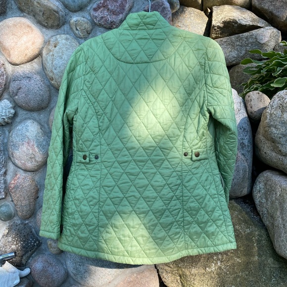 Light green Barbour quilted jacket - Picture 3 of 8